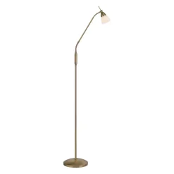 Gulvlamper|Gulvlamper ^ Paul Neuhaus Pino gulvlampe, antik messing, 163 cm, dæmpbar