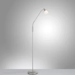 Paul Neuhaus Gulvlamper|Gulvlamper > Pino gulvlampe, sølv, 163 cm, dæmpbar, G9