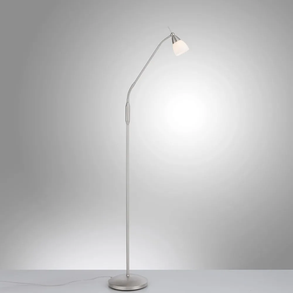 Paul Neuhaus Gulvlamper|Gulvlamper > Pino gulvlampe, sølv, 163 cm, dæmpbar, G9
