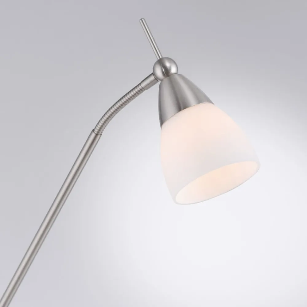 Paul Neuhaus Gulvlamper|Gulvlamper > Pino gulvlampe, sølv, 163 cm, dæmpbar, G9
