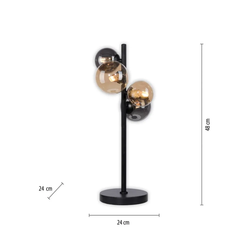 Paul Neuhaus Bordlamper > Popsicle bordlampe, glas, 48 cm høj, G9