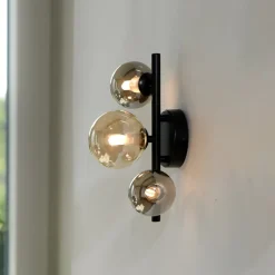 Paul Neuhaus Gang|Væglamper > Popsicle væglampe, sort, glas, 29 cm, G9