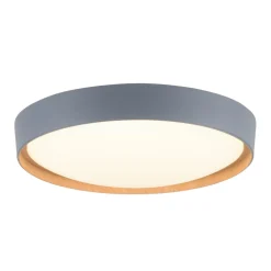 Loftlamper|Loftlamper ^ Q-Smart-Home Paul Neuhaus Q-EMILIA LED-loftslampe, grå/træ