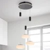 Pendellamper ^ Q-Smart-Home Paul Neuhaus Q-ETIENNE hængelampe rondel, sort