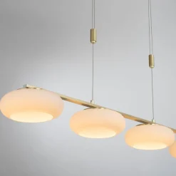 Q-Smart-Home Pendellamper > Paul Neuhaus Q-ETIENNE LED-hængelampe 4 lk messing