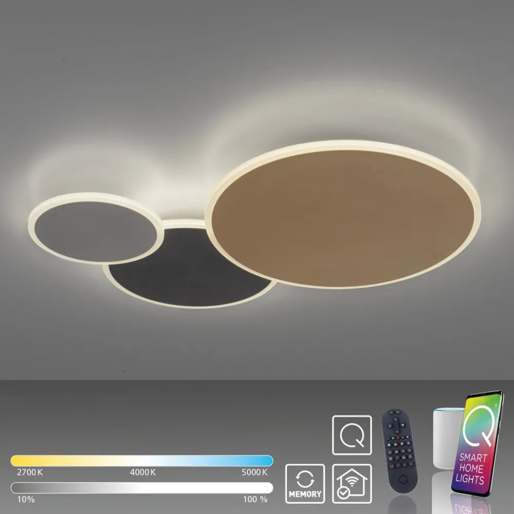 Q-Smart-Home Loftlamper|Loftlamper > Paul Neuhaus Q-Piato LED-loftlampe, 3 lyskilder