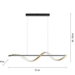 Q-Smart-Home Pendellamper|Pendellamper > Paul Neuhaus Q-Swing hængelampe, antracit/messing