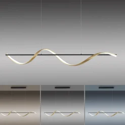 Q-Smart-Home Pendellamper|Pendellamper > Paul Neuhaus Q-Swing hængelampe, antracit/messing
