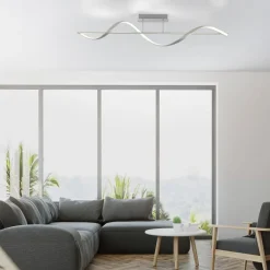 Q-Smart-Home Loftlamper|Loftlamper > Paul Neuhaus Q-Swing LED-loftlampe, stål