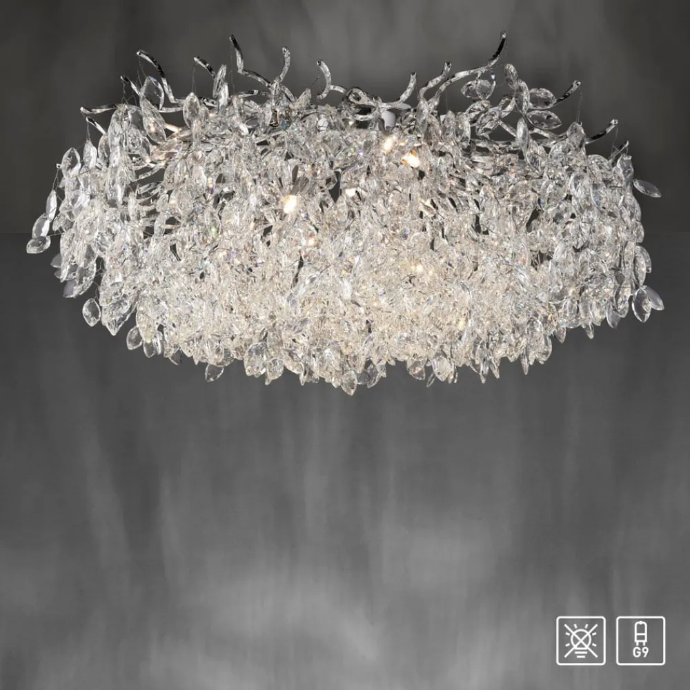 Paul Neuhaus Gang|Loftlamper > Ricicle loftslampe, krystalpendel, Ø 80 cm
