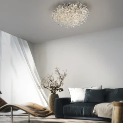 Paul Neuhaus Gang|Loftlamper > Ricicle loftslampe, krystalpendel, Ø 60 cm