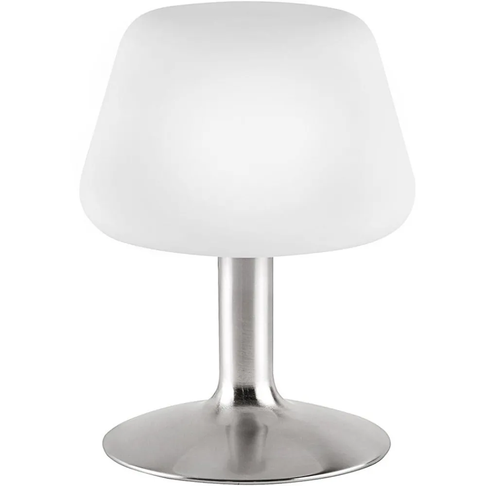 Paul Neuhaus Bordlamper > Till bordlampe, stålfarvet, glas, dæmpbar