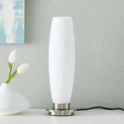 Paul Neuhaus Gang|Bordlamper > Tyra bordlampe, glas, Ø 10 cm, dæmpbar, G9