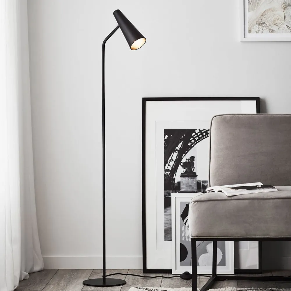 Gulvlamper|Gulvlamper ^ Markslöjd Peak gulvlampe, variabel, sort