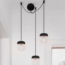 UMAGE Pendellamper > Pendellampe Acorn sort og kobber - 3 lyskilder
