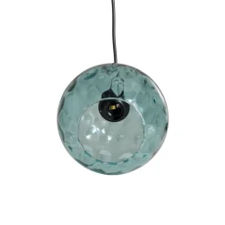 Opviq Pendellamper > Pendellampe Benek, blå, glas, Ø 20 cm, E27
