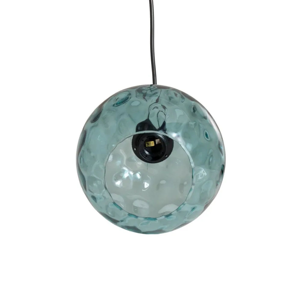 Opviq Pendellamper > Pendellampe Benek, blå, glas, Ø 20 cm, E27