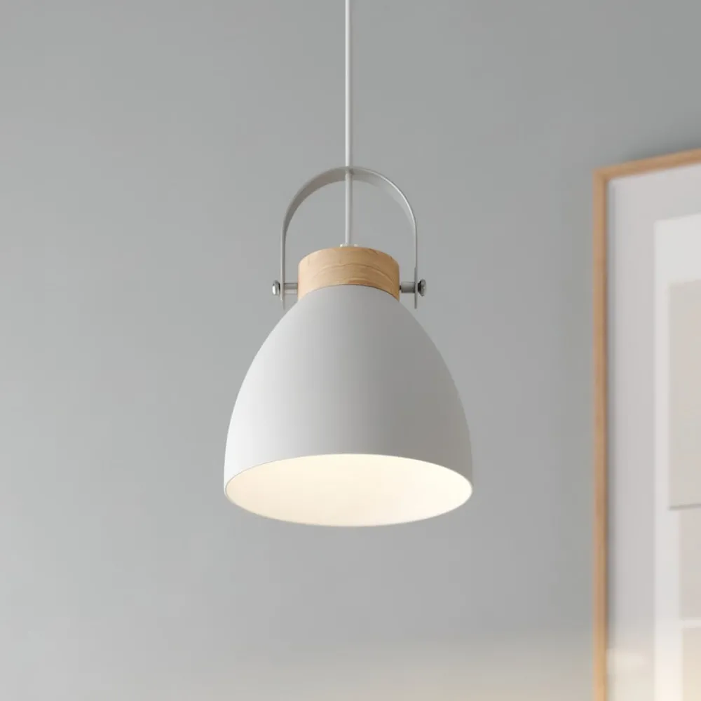 Lamkur Pendellamper > Pendellampe Bergen, 1 lyskilde, hvid