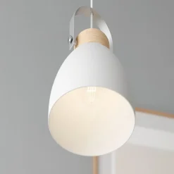 Lamkur Pendellamper > Pendellampe Bergen, 1 lyskilde, hvid