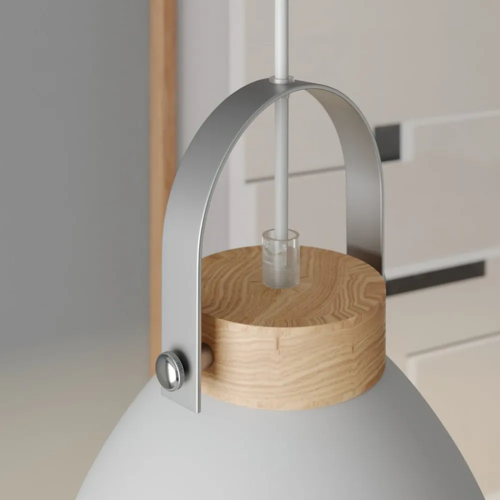 Lamkur Pendellamper > Pendellampe Bergen, 1 lyskilde, hvid