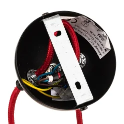 EMIBIG LIGHTING Pendellamper > Pendellampe Bobi 2 i sort, kabel rød, 2 lyskilder.