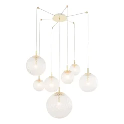 Pendellamper|Pendellamper ^ TK Lighting Pendellampe Cadix i glas, 7 lyskilder