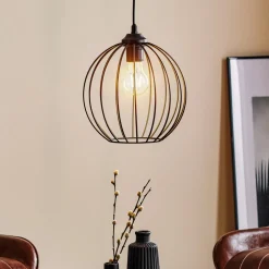 Pendellamper ^ HELAM Pendellampe Cumera med burskærm, Ø 24 cm