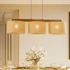 Pendellamper|Pendellamper ^ TK Lighting Pendellampe Juta, 3 lyskilder, bjælkeformet