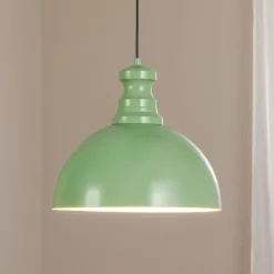 Pendellamper|Pendellamper ^ Opviq Pendellampe Kure, mintgrøn, metal, Ø 40 cm E27