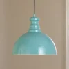 Opviq Pendellamper|Pendellamper > Pendellampe Kure, turkis, metal, Ø 40 cm E27