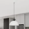 EMIBIG LIGHTING Pendellamper > Pendellampe Lunaro, hvid, Ø 40 cm, metal