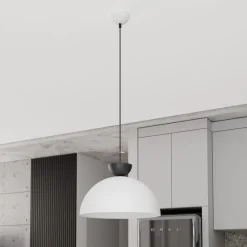 EMIBIG LIGHTING Pendellamper > Pendellampe Lunaro, hvid, Ø 40 cm, metal