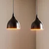 Pendellamper ^ Luminex Pendellampe Nanu i metal, sort, 2 lyskilder
