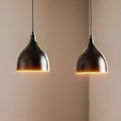 Pendellamper ^ Luminex Pendellampe Nanu i metal, sort, 2 lyskilder