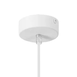 Lamkur Pendellamper > Pendellampe Nolan, Ø 11 cm, hvid/eg, metal/træ