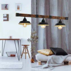 EGLO Pendellamper > Pendellampe Oldbury i rustikt look