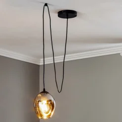 EMIBIG LIGHTING Pendellamper|Pendellamper > Pendellampe Starla decentral 1 lyskilde Glas grafit