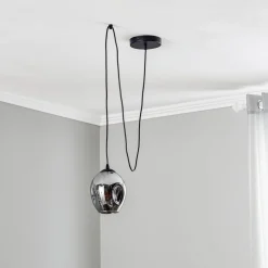 EMIBIG LIGHTING Pendellamper|Pendellamper > Pendellampe Starla decentral 1 lyskilde Glas grafit