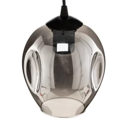 EMIBIG LIGHTING Pendellamper|Pendellamper > Pendellampe Starla, glas grafit, 1 lyskilde rund