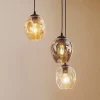 EMIBIG LIGHTING Pendellamper|Pendellamper > Pendellampe Starla, glas grafit/amber/klar, 3 lyskilder, rund
