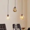 EMIBIG LIGHTING Pendellamper > Pendellampe Starla lige 3 lyskilder grafit/amber/klar