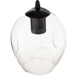 Pendellamper|Pendellamper ^ EMIBIG LIGHTING Pendellampe Starla rund 4 lyskilder grafit/amber/klar