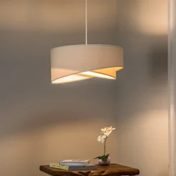 Maco Design Pendellamper > Pendellampe Vivien, tofarvet, beige/hvid