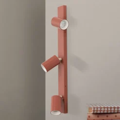 ORION Loftlamper|Loftlamper > Penn loftspot, koralrød, længde 60 cm, aluminium