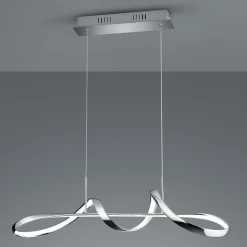 Pendellamper ^ Reality Leuchten Perugia LED-hængelampe med switch-dæmper, krom