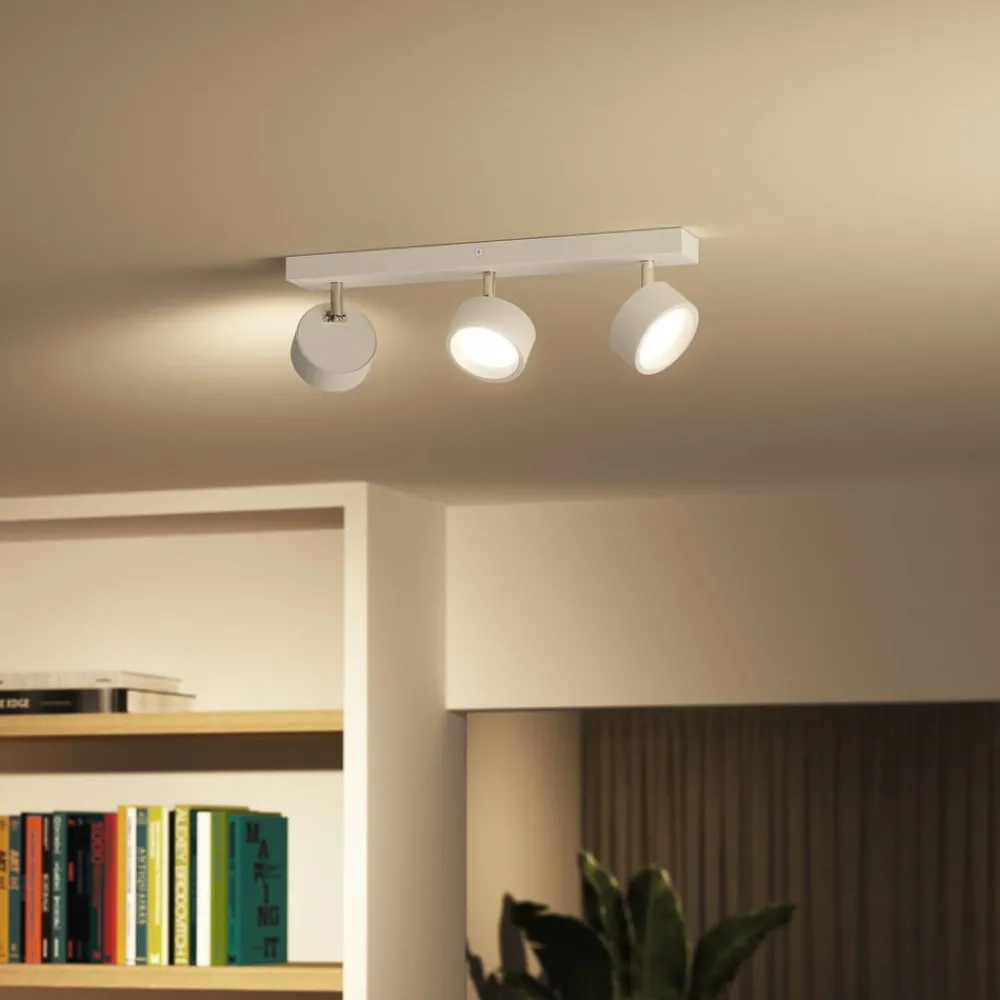 Loftlamper|Loftlamper ^ Philips Bracia LED-loftspot med 3 lyskilder, hvid