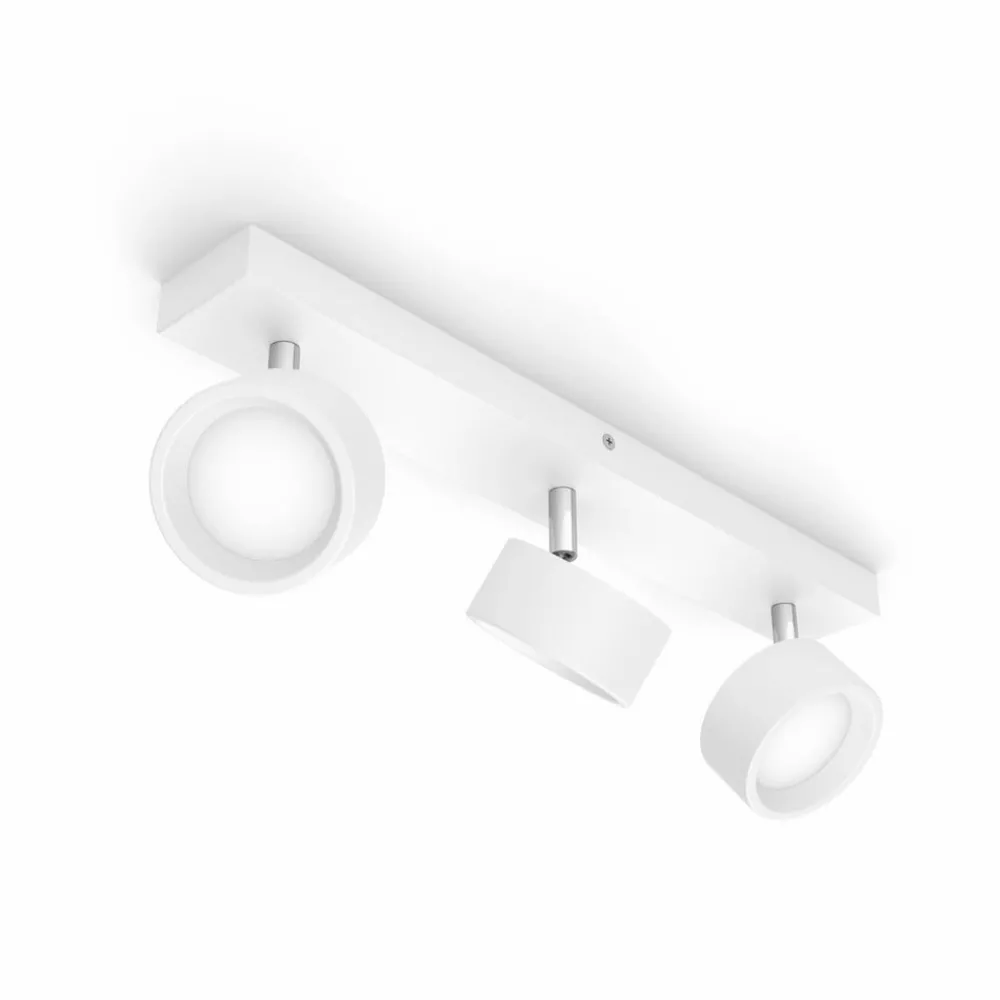 Loftlamper|Loftlamper ^ Philips Bracia LED-loftspot med 3 lyskilder, hvid