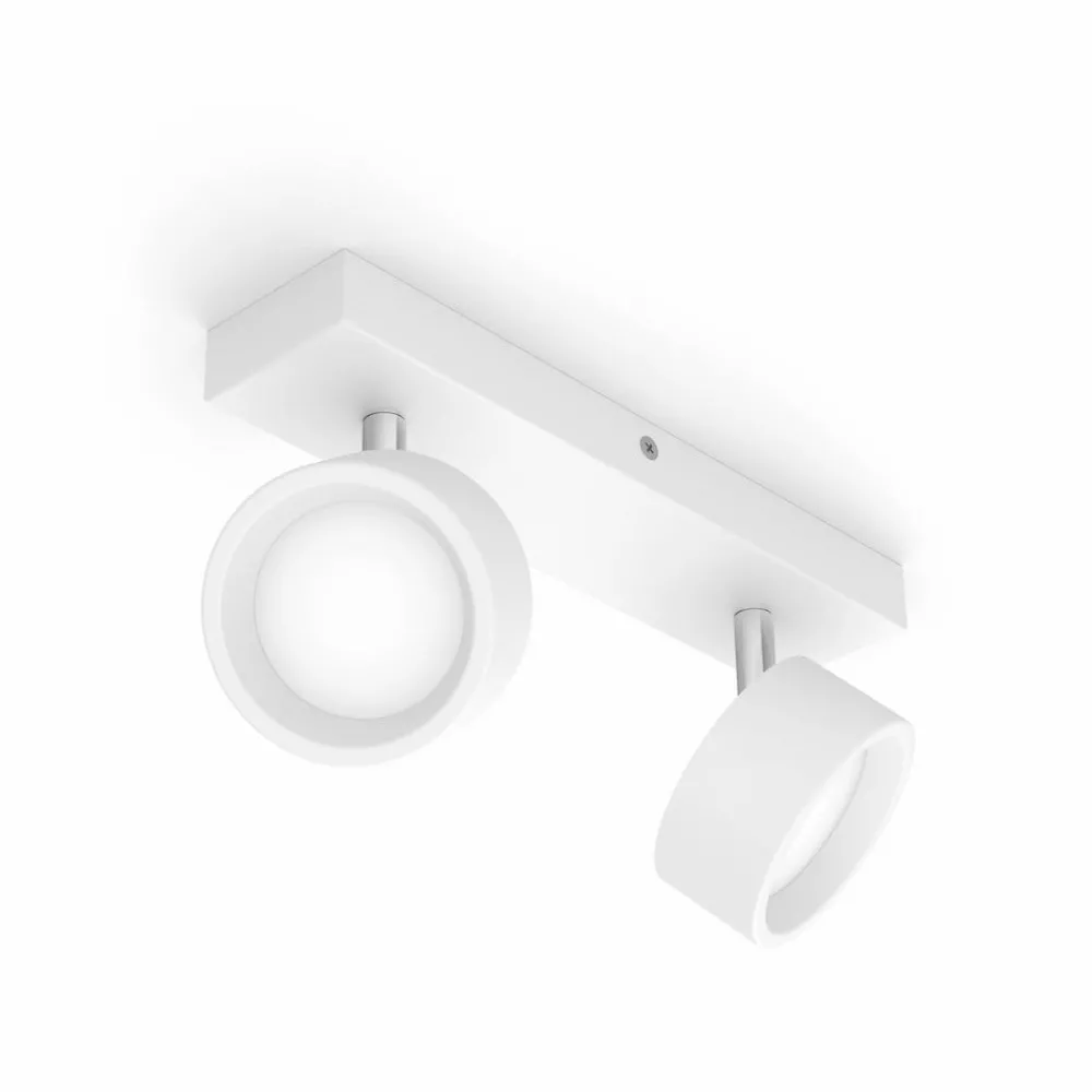 Loftlamper|Loftlamper ^ Philips Bracia LED-loftspot med 2 lyskilder, hvid