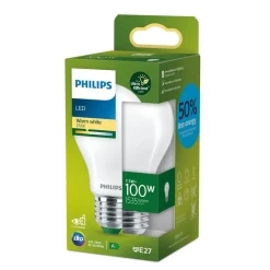 Led Pærer ^ Philips E27 LED-pære A60 7,3W 1535lm 2.700K mat
