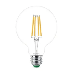 Filament Pære ^ Philips E27 LED-pære globe G95 4 W 840lm 827 klar